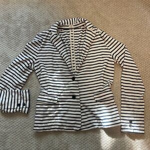 J Crew Blazer Navy White EUC jacket
